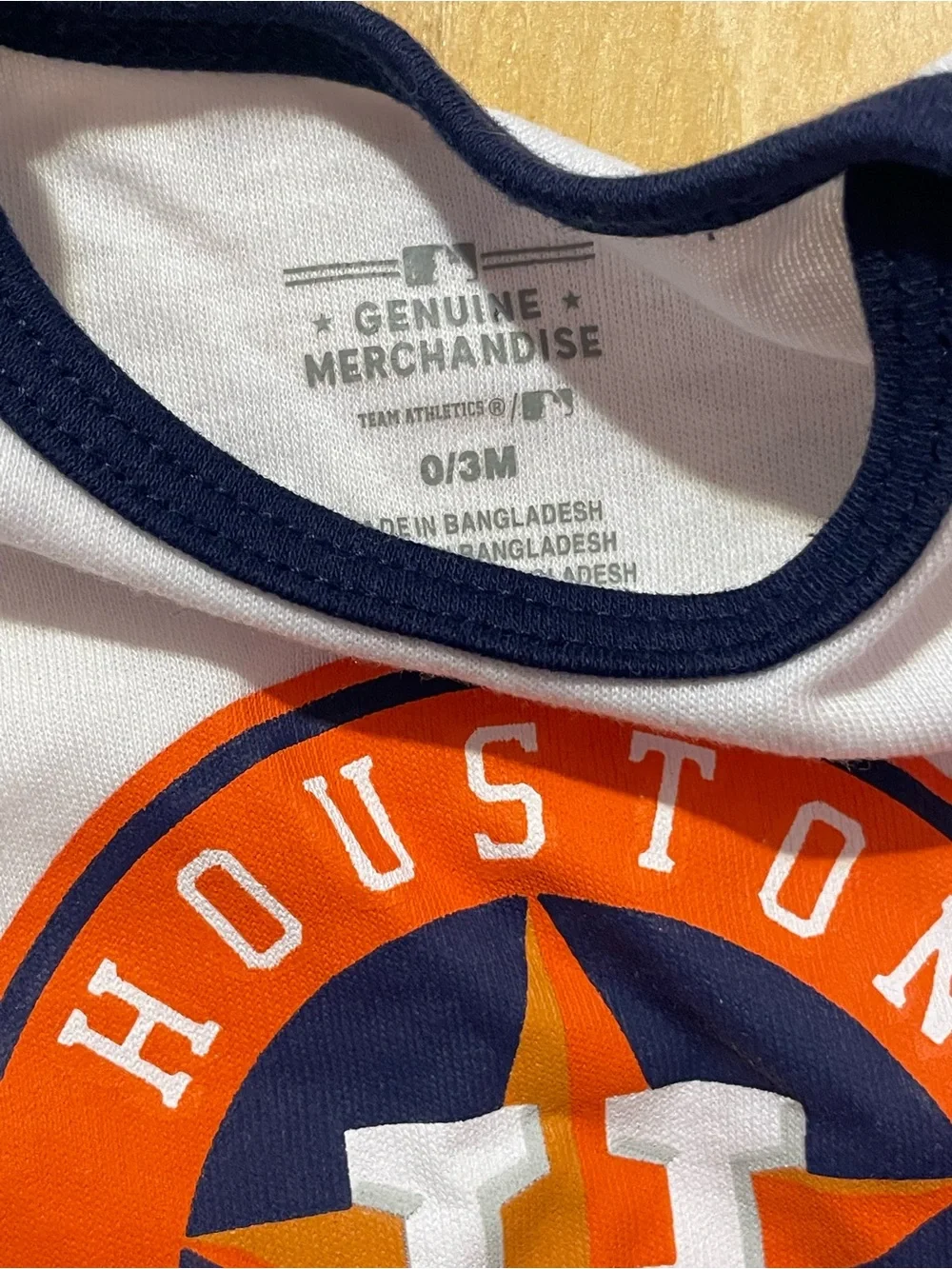 Genuine Merchandise Houston Astros Orange & White Baby Bodysuit Duo